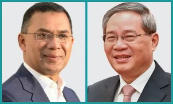 প্রধানমন্ত্রী তারেক রহমান ও চীনের প্রধানমন্ত্রী লি কিয়াং।