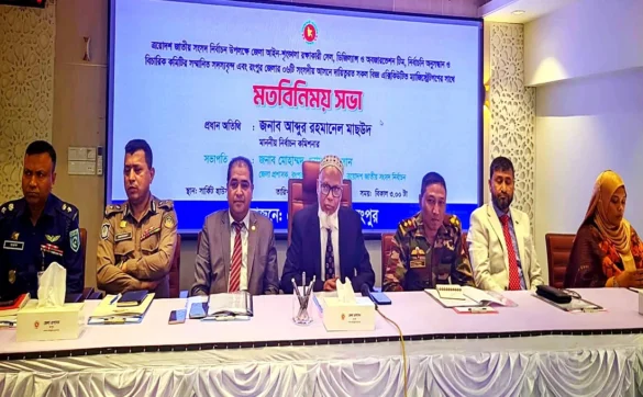 EC Abdur Rahmanel Masud spoke at an exchanging views with local journalists at Rangpur Circuit House on Saturday.