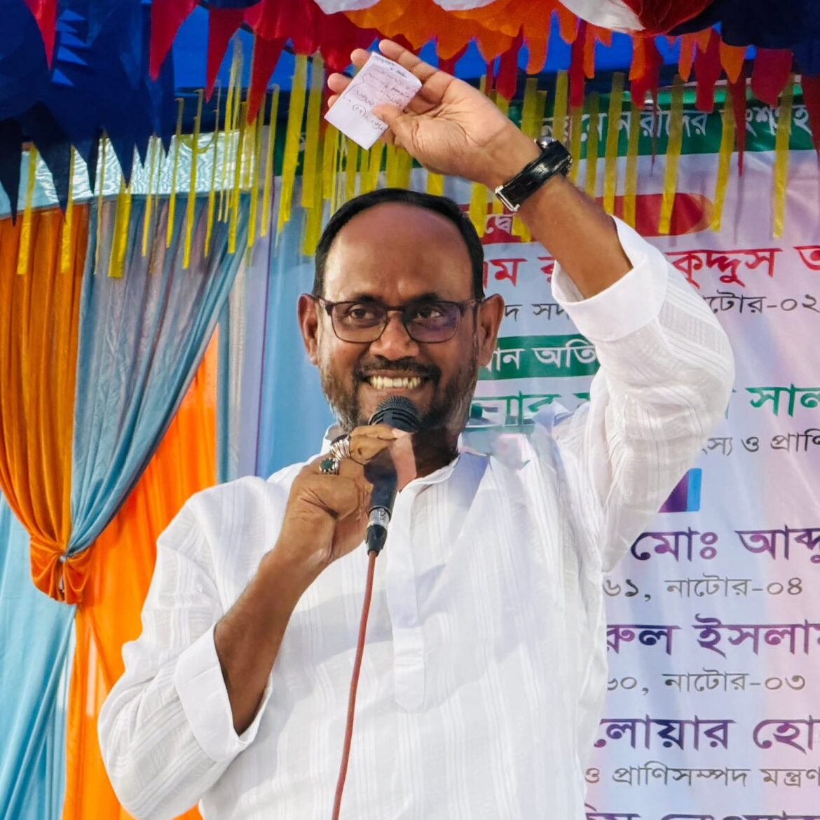 মৎস্য ও প্রাণিসম্পদ প্রতিমন্ত্রী সুলতান সালাউদ্দিন টুকু।