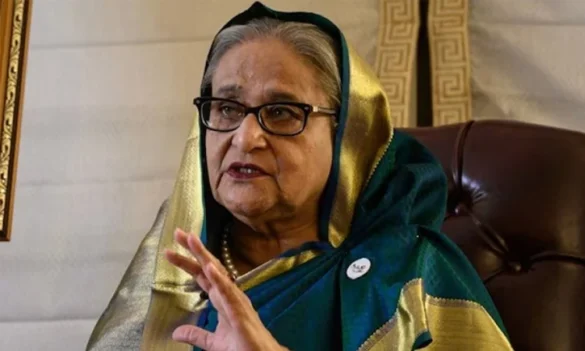 ক্ষমতাচ্যুত সাবেক প্রধানমন্ত্রী শেখ হাসিনা