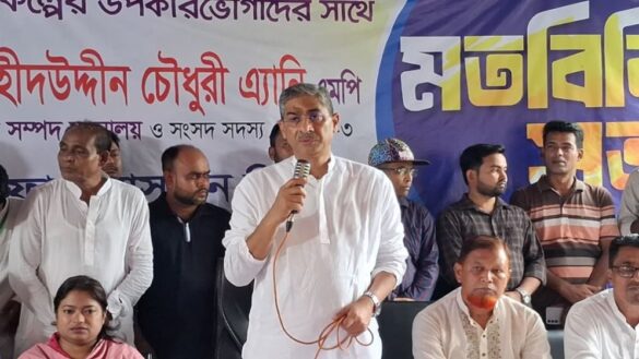 পানিসম্পদ মন্ত্রী শহীদ উদ্দীন চৌধুরী এ্যানি।