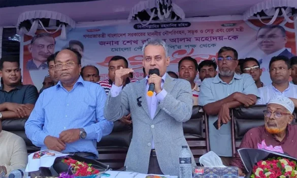 নৌপরিবহন, সড়ক পরিবহন ও সেতু এবং রেলপথ মন্ত্রী শেখ রবিউল আলম